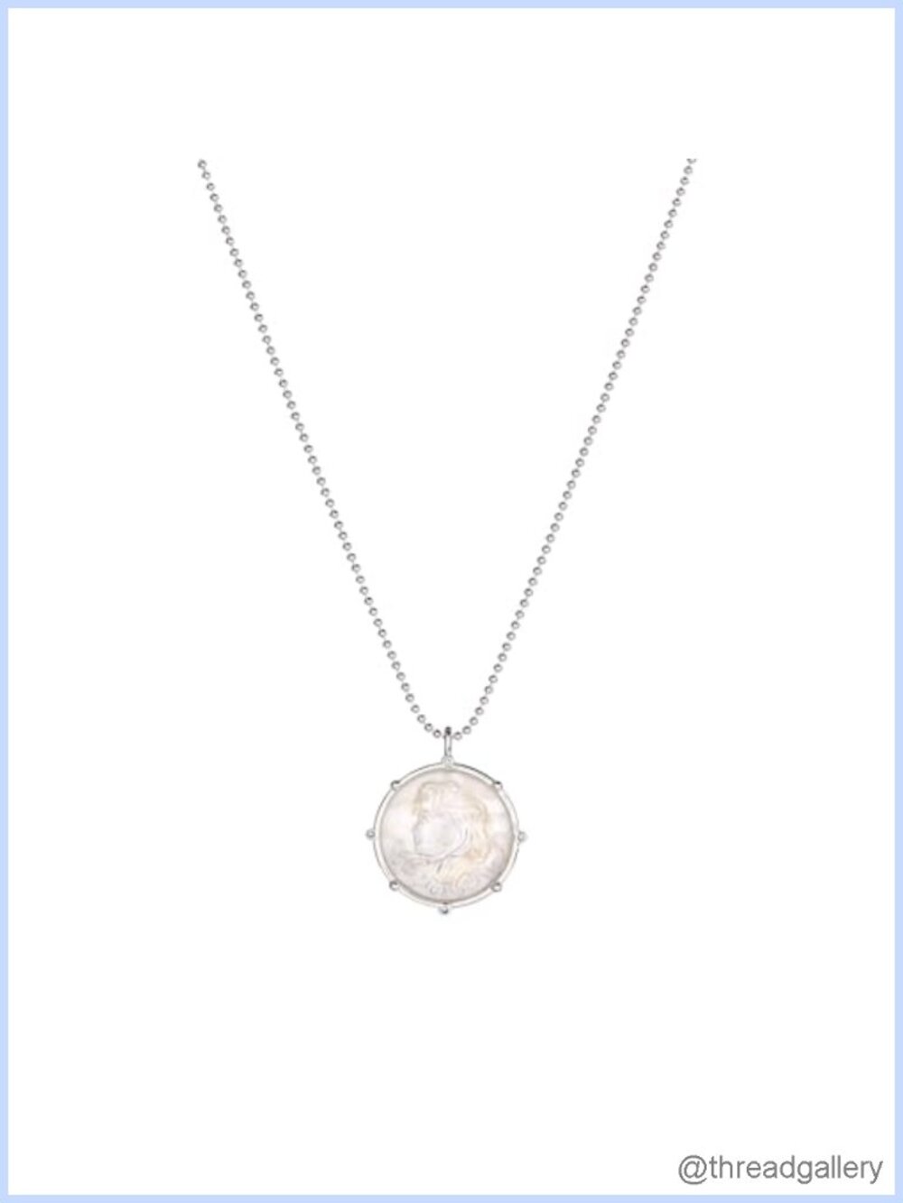 Sterling Silver Virgo Zodiac Mother of Pearl Pendant Necklace Adjustable